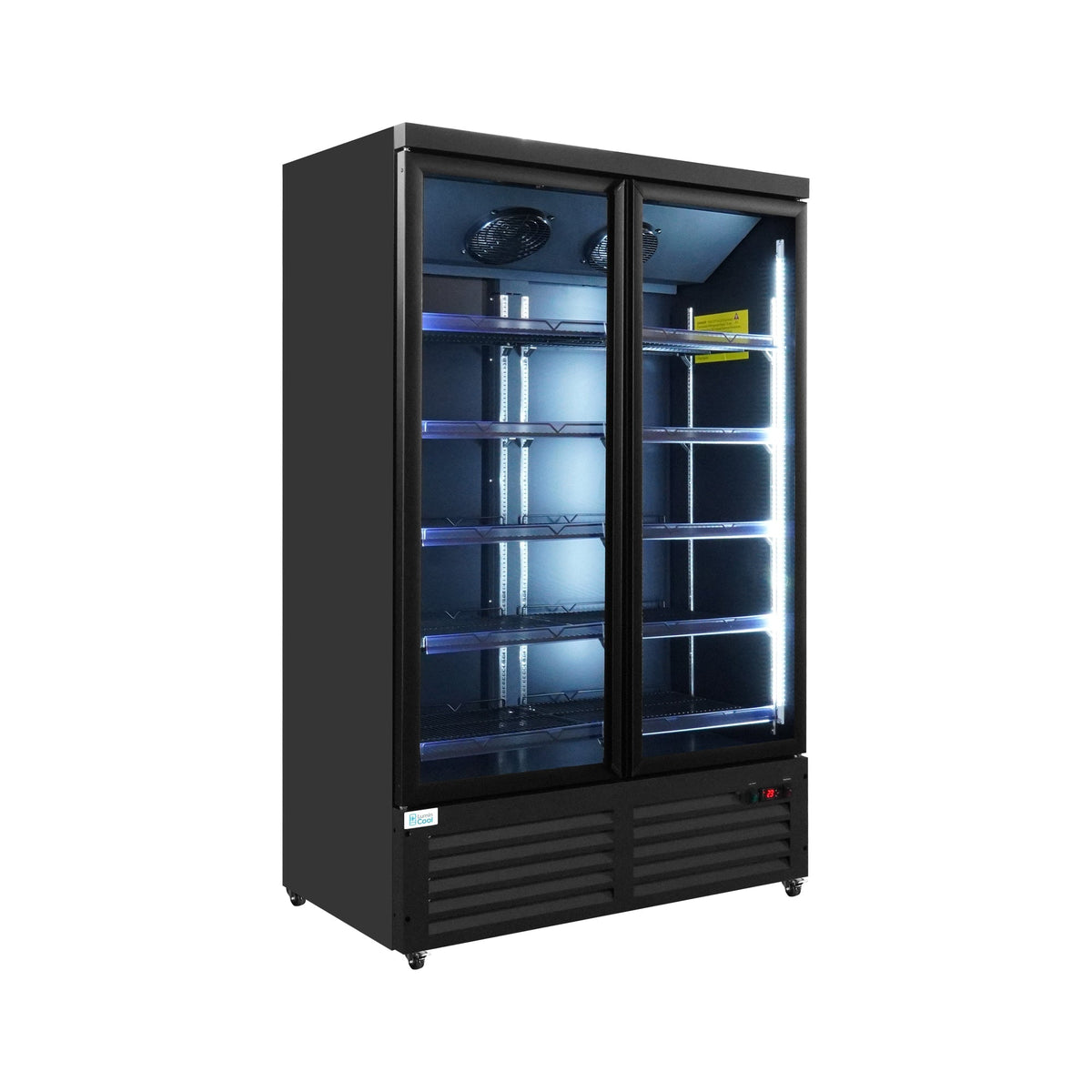 49" Double Door Display Glass Refrigerator (Swing) Lumin Cool-49R-G2S