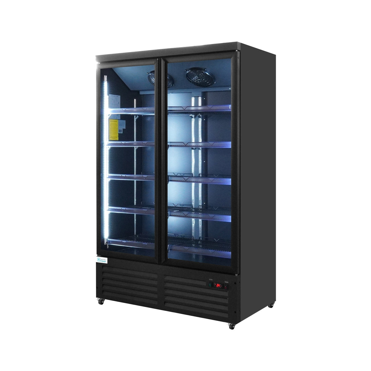 49" Double Door Display Glass Refrigerator (Swing) Lumin Cool-49R-G2S