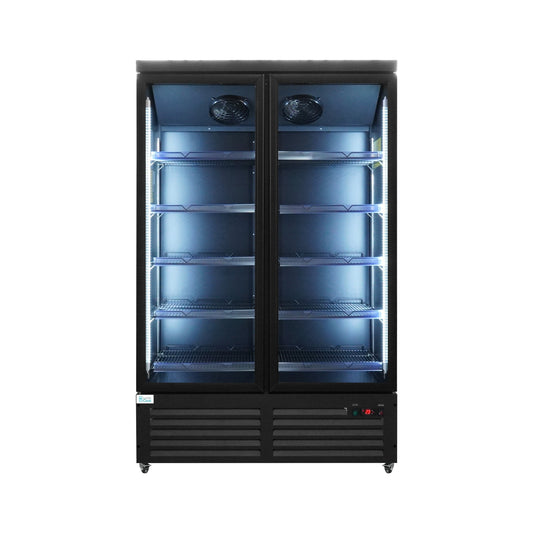 49" Double Door Display Glass Refrigerator (Swing) Lumin Cool-49R-G2S