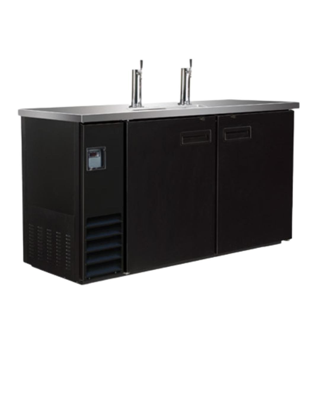 COLDZONE-BCBD2-2 49" Double Swing Solid Door Keg Cooler image 0