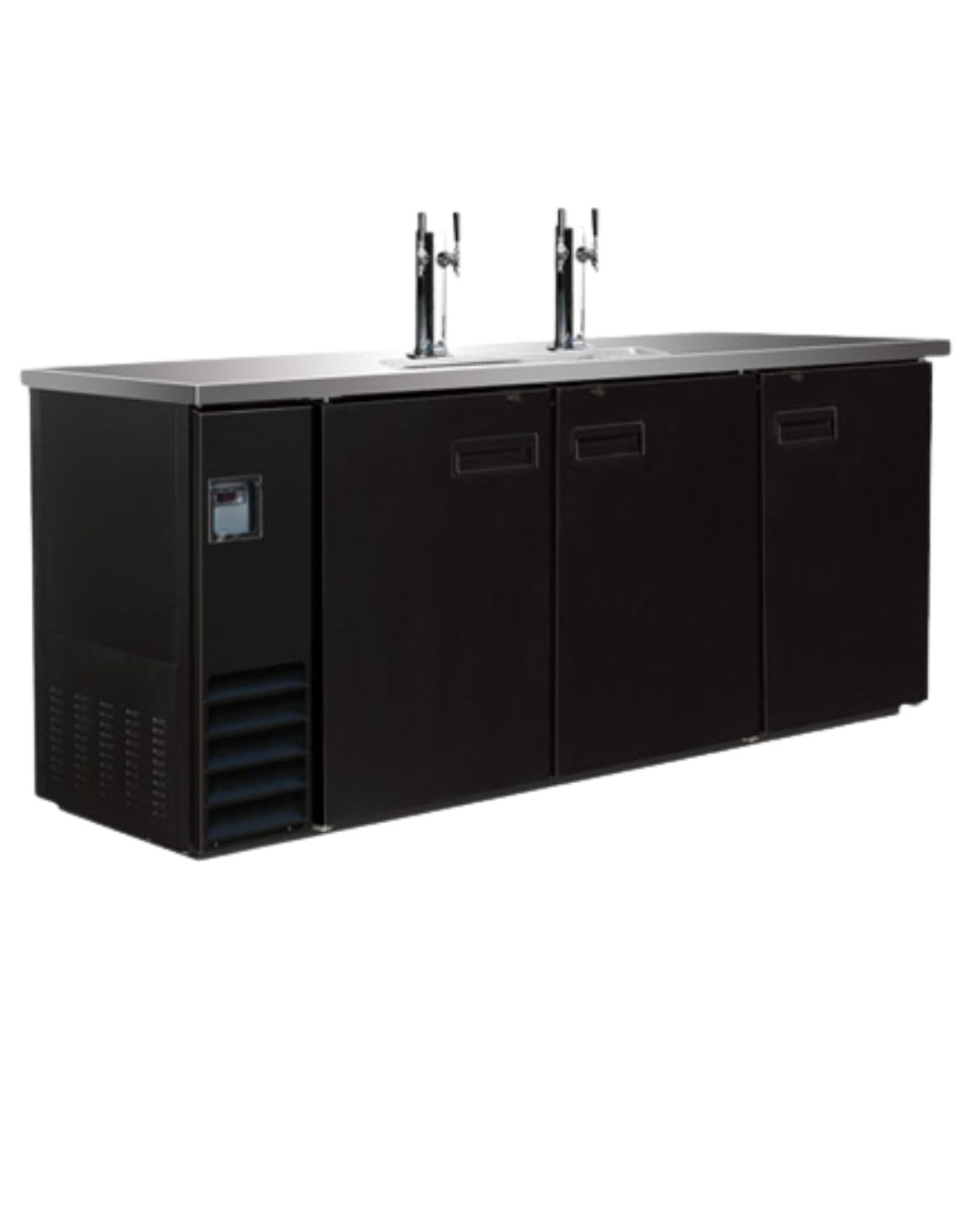 COLDZONE-BCBD4-2 73" Triple Swing Solid Door Keg Cooler image 0