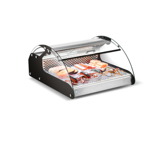 COLD ZONE-CW-118 28" Curved Glass Countertop Refrigerated Display image 0